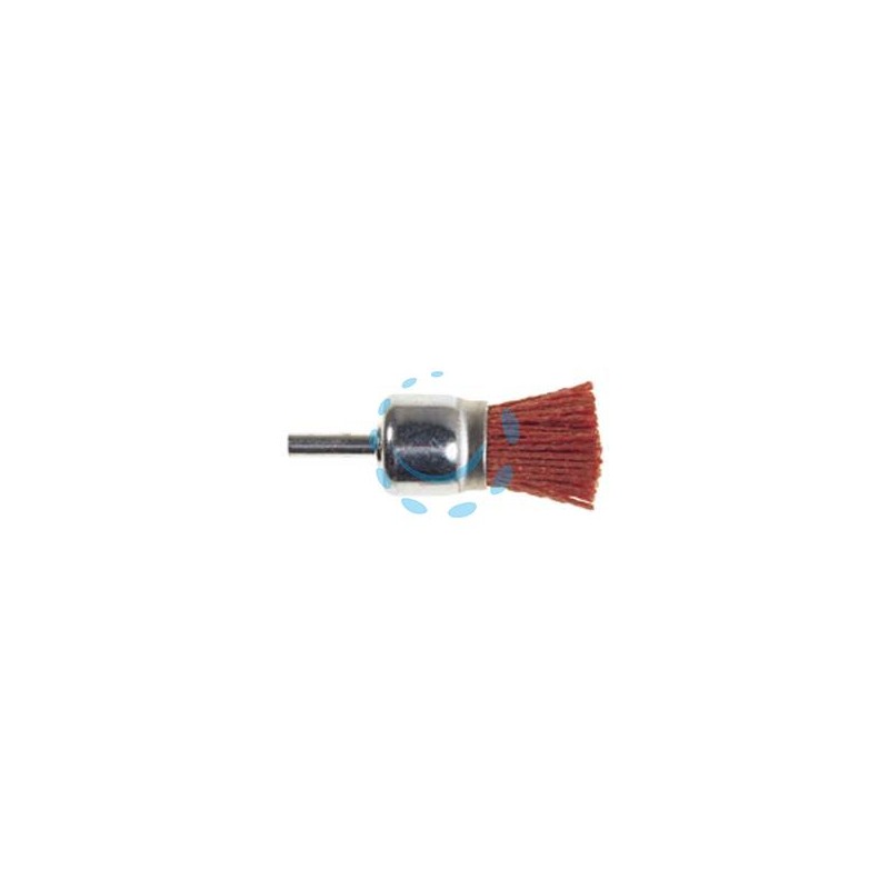 SPAZZOLE A PENNELLO IN NYLON ABRASIVO ARANCIO - ø mm.25 codolo mm.6 grana 80 PG 497.45