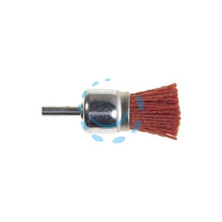 SPAZZOLE A PENNELLO IN NYLON ABRASIVO ARANCIO - ø mm.25 codolo mm.6 grana 80 PG 497.45