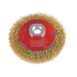 SPAZZOLA CIRCOLARE CONICA FILI IN ACCIAIO - ø mm.90 PG 467.00