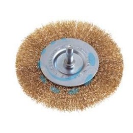 SPAZZOLA A DISCO CIRCOLARE FILI ACCIAIO PER TRAPANO - ø mm. 40 codolo mm.6 PG 468.50