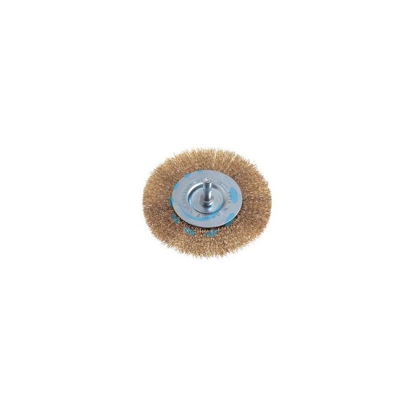 SPAZZOLA A DISCO CIRCOLARE FILI OTTONE PER TRAPANO - ø mm.75 codolo mm.6 PG 490.00