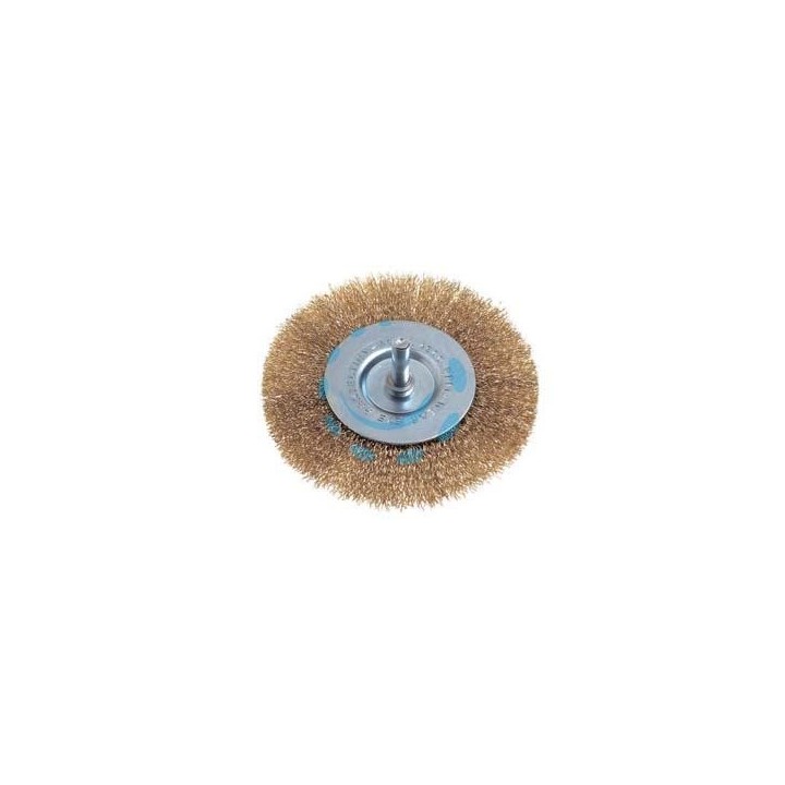 SPAZZOLA A DISCO CIRCOLARE FILI OTTONE PER TRAPANO - ø mm.75 codolo mm.6 PG 490.00