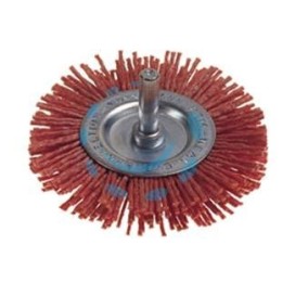 SPAZZOLA CIRCOLARE IN NYLON ABRASIVO ARANCIO - ø mm.100 PG 497.15