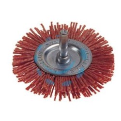 SPAZZOLA CIRCOLARE IN NYLON ABRASIVO ARANCIO - ø mm.100 PG 497.15
