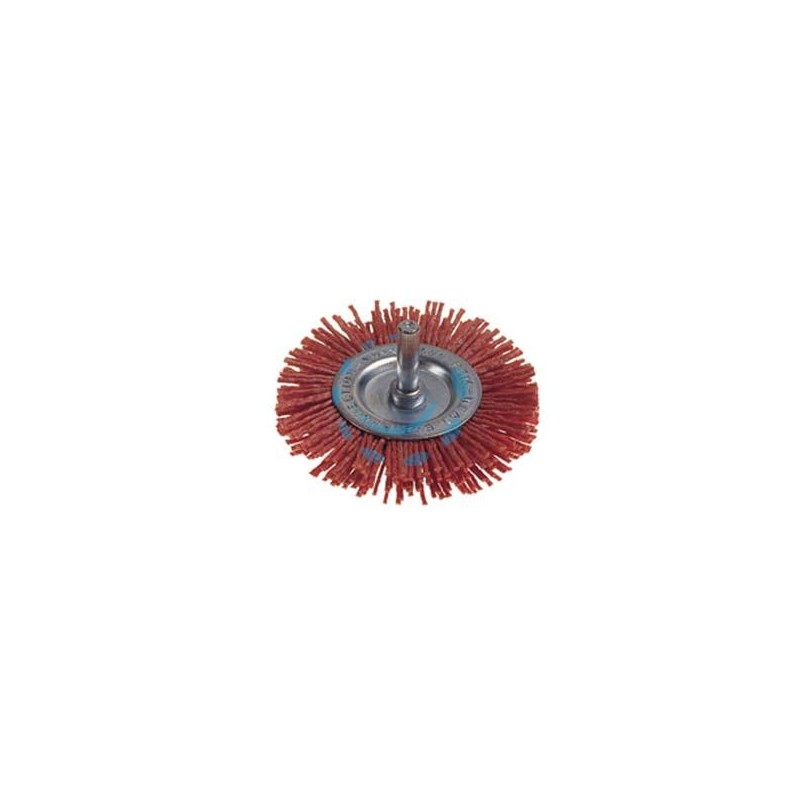 SPAZZOLA CIRCOLARE IN NYLON ABRASIVO ARANCIO - ø mm.100 PG 497.15