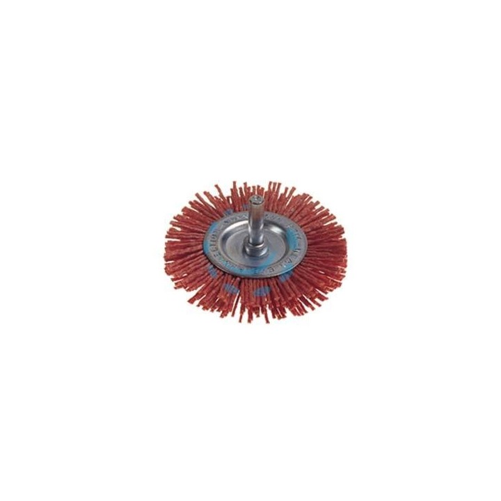 SPAZZOLA CIRCOLARE IN NYLON ABRASIVO ARANCIO - ø mm.100 PG 497.15