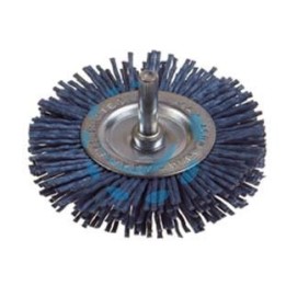 SPAZZOLA CIRCOLARE IN NYLON ABRASIVO BLU - ø mm.75 PG 497.10