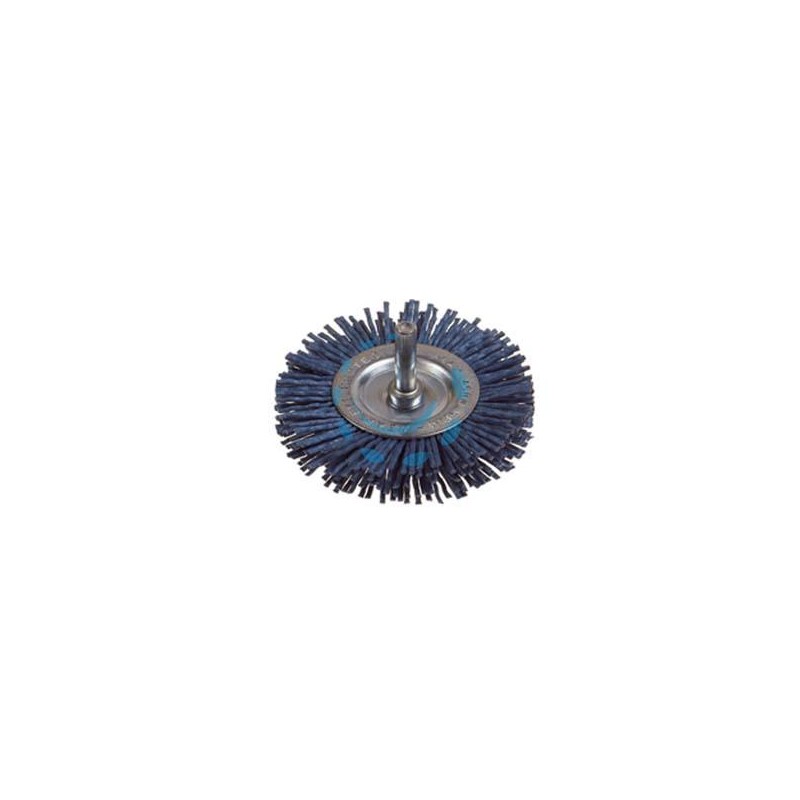SPAZZOLA CIRCOLARE IN NYLON ABRASIVO BLU - ø mm.75 PG 497.10