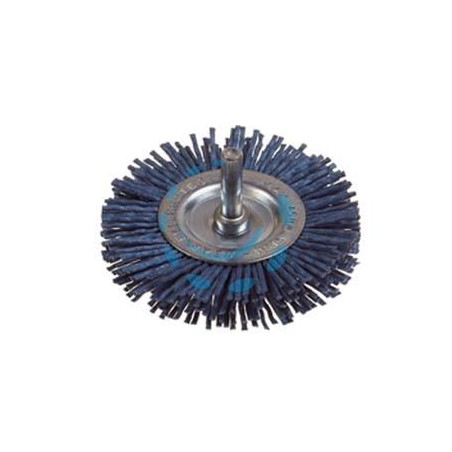 SPAZZOLA CIRCOLARE IN NYLON ABRASIVO BLU - ø mm.100 PG 497.20