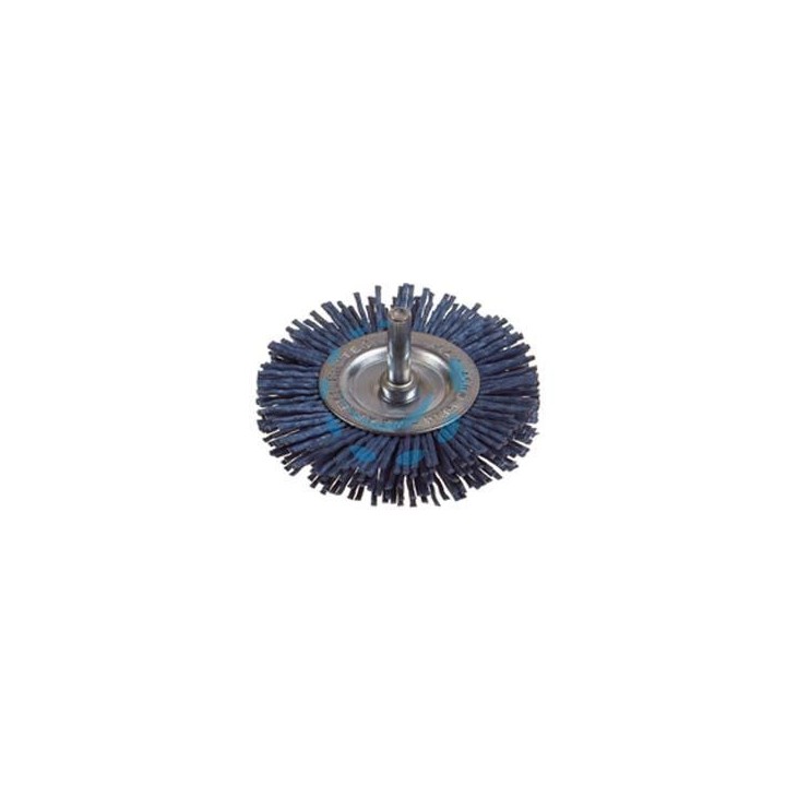 SPAZZOLA CIRCOLARE IN NYLON ABRASIVO BLU - ø mm.100 PG 497.20