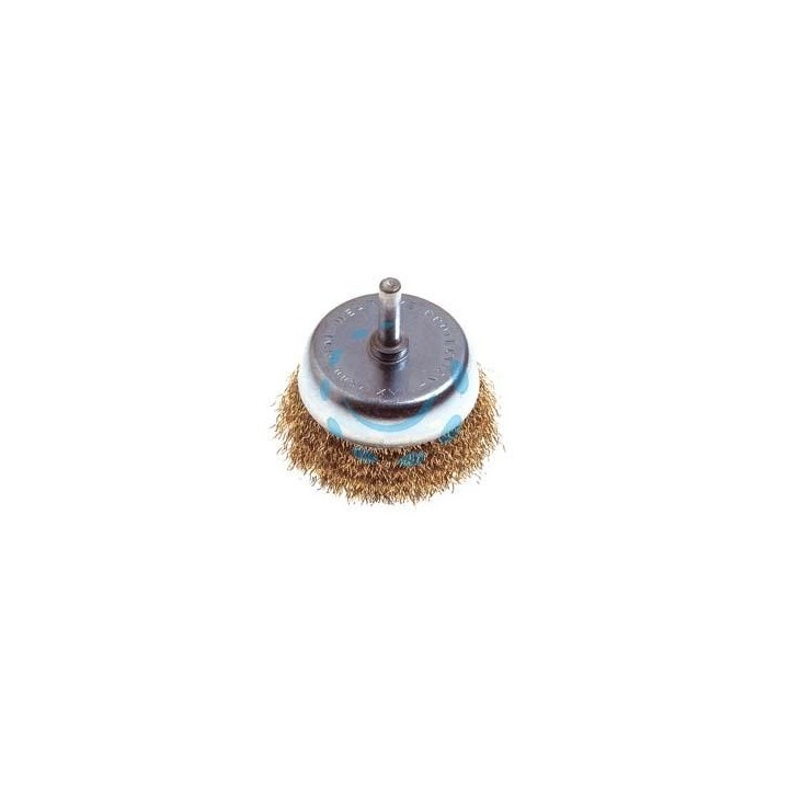 SPAZZOLA A TAZZA FILI ACCIAIO PER TRAPANO - ø mm.50 codolo mm.6 PG 480.00
