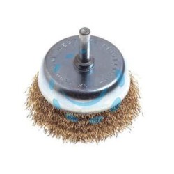 SPAZZOLA A TAZZA FILI OTTONE PER TRAPANO - ø mm.50 codolo mm.6 PG 495.00