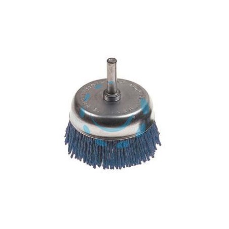 SPAZZOLA A TAZZA IN NYLON ABRASIVO BLU - ø mm.50 PG 497.30