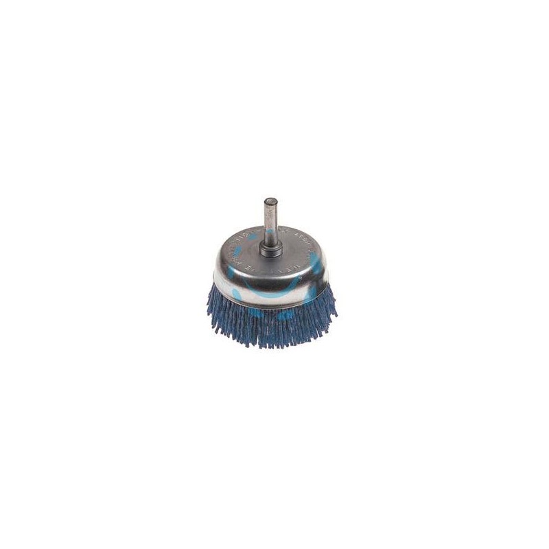 SPAZZOLA A TAZZA IN NYLON ABRASIVO BLU - ø mm.70 PG 497.35 