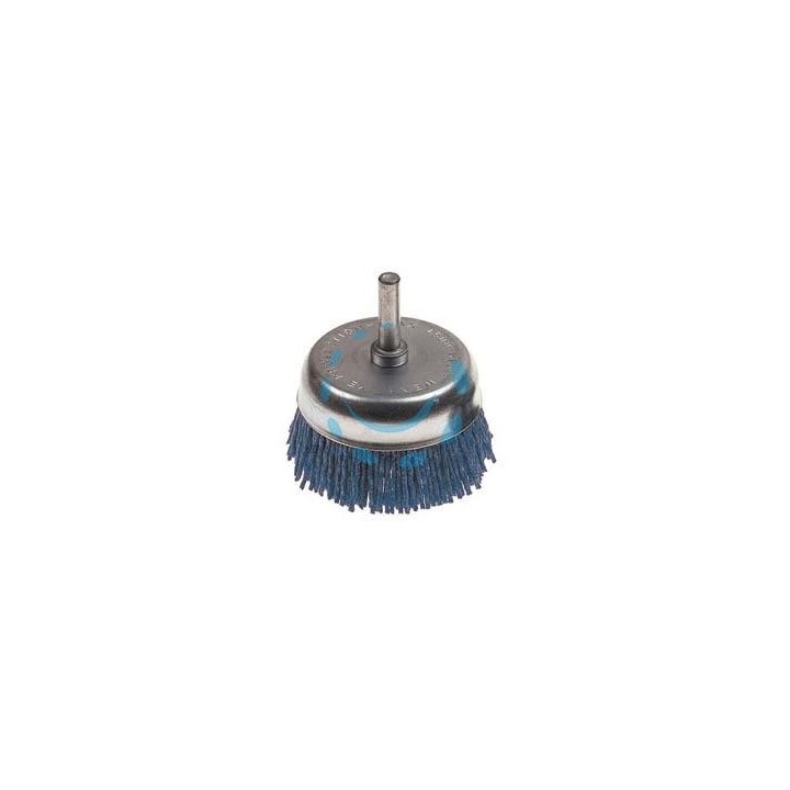 SPAZZOLA A TAZZA IN NYLON ABRASIVO BLU - ø mm.70 PG 497.35 