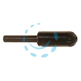 FRESA-LIMA CILINDRICA BOMBATA ROTATIVA PER FERRO - codolo mm.6 per trapano PG 424.00