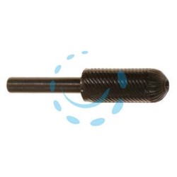 FRESA-LIMA CILINDRICA BOMBATA ROTATIVA PER FERRO - codolo mm.6 per trapano PG 424.00