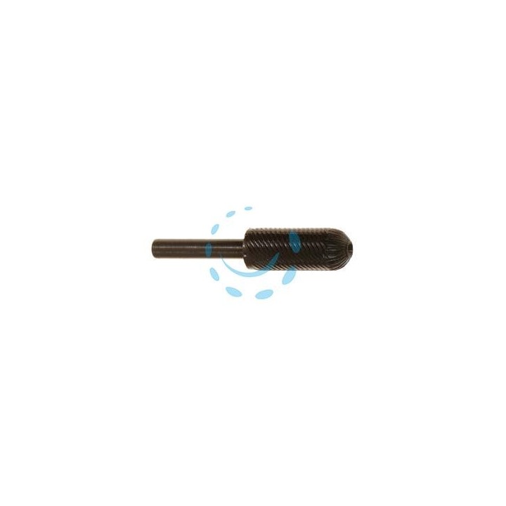 FRESA-LIMA CILINDRICA BOMBATA ROTATIVA PER FERRO - codolo mm.6 per trapano PG 424.00