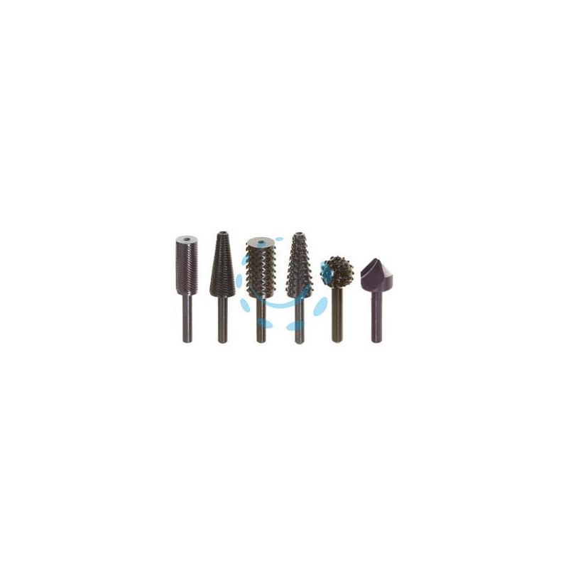 FRESA LIMA-RASPA ASSORTITE 6 PEZZI - codolo mm.6 per trapano PG 447.00