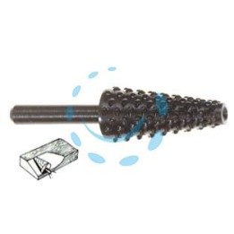 FRESA-RASPA CONICA ROTATIVA PER LEGNO - codolo mm.6 per trapano PG 432.00