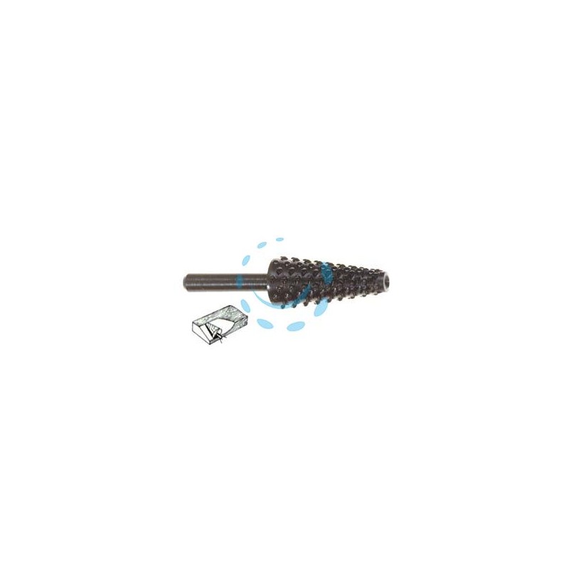FRESA-RASPA CONICA ROTATIVA PER LEGNO - codolo mm.6 per trapano PG 432.00