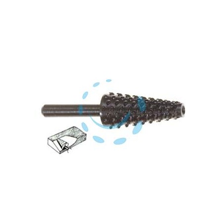 FRESA-RASPA CONICA ROTATIVA PER LEGNO - codolo mm.6 per trapano PG 432.00