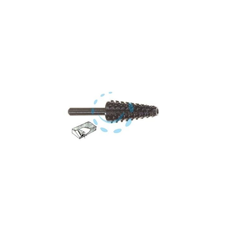 FRESA-RASPA CONICA ROTATIVA PER LEGNO - codolo mm.6 per trapano PG 432.00