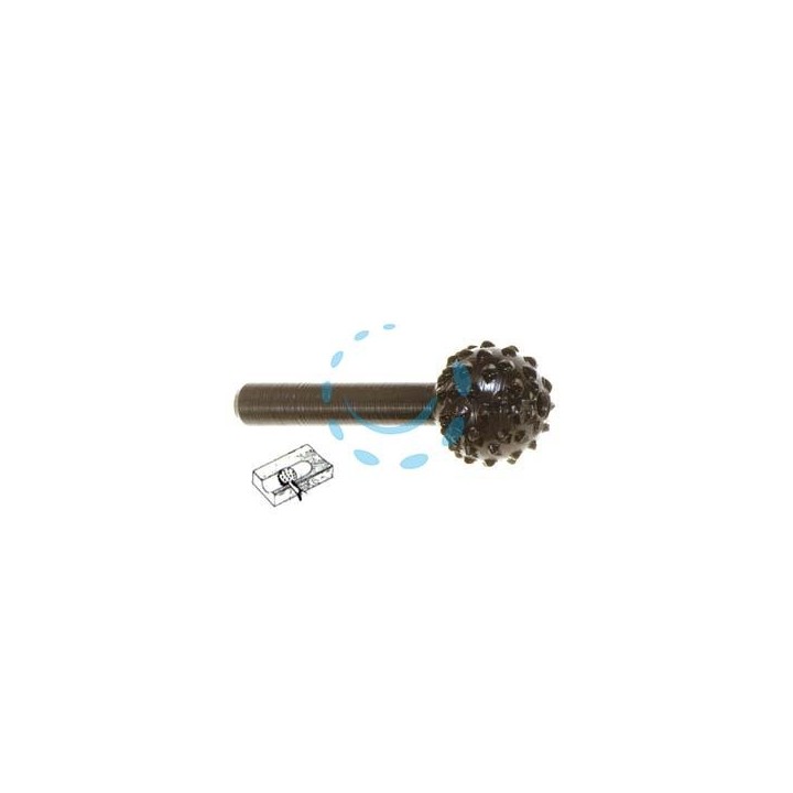 FRESA-RASPA SFERICA ROTATIVA PER LEGNO - codolo mm.6 per trapano PG 434.00