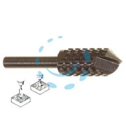 FRESA-RASPA A SVASARE ROTATIVA PER LEGNO - codolo mm.6 PG 438.00