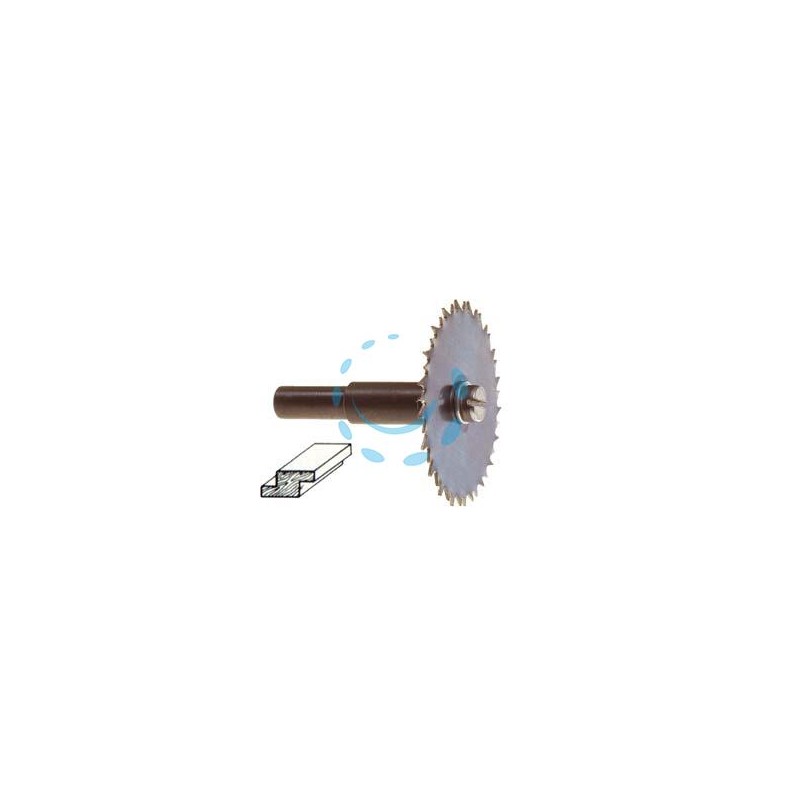 FRESA CIRCOLARE A SEGA - ø mm.45x1,5 codolo mm.8, per il legno PG 370.00