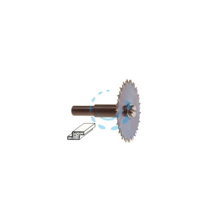 FRESA CIRCOLARE A SEGA - ø mm.45x1,5 codolo mm.8, per il legno PG 370.00