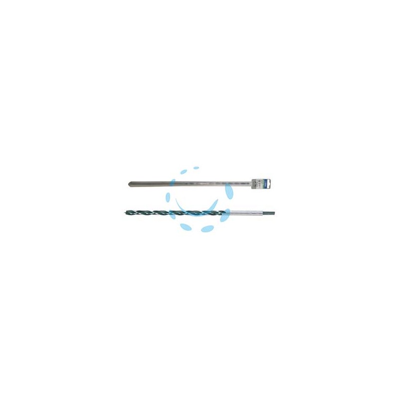 PUNTE PER LEGNO RETTIFICATE PROLUNGATE A 2 TAGLIENTI - ø mm.10x400 - in blister