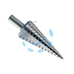 FRESA CONICA GRADUATA HSS-G - ø mm.4/12 gambo mm.6x70 9 gradini