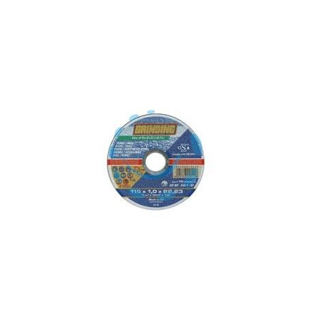DISCHI DA TAGLIO SOTTILE CENTRO PIANO PER FERRO/INOX - ø mm.125x1,0 foro 22,23 da taglio per ferro/inox