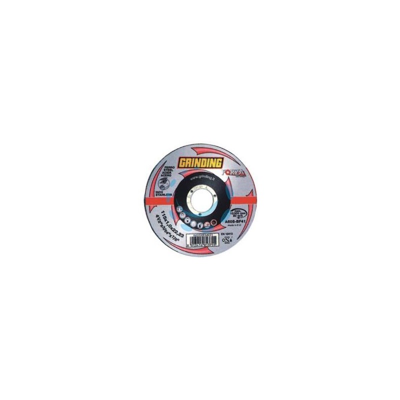 DISCHI DA TAGLIO SOTTILE CENTRO PIANO PER FERRO/INOX "FORZA" Ø MM.230 - ø mm.230x1,9 foro 22,2 da taglio per ferro/inox