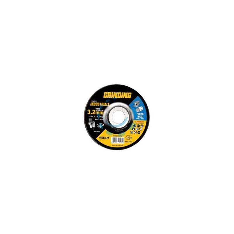 DISCHI DA TAGLIO E SGROSSO PER FERRO/INOX Ø MM.230 LINEA INDUSTRIALE - ø mm.230x3,2 foro 22,2 da taglio per ferro/inox