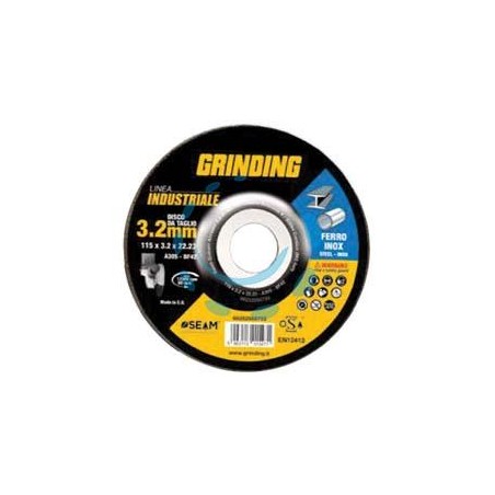 DISCHI DA TAGLIO E SGROSSO PER FERRO/INOX Ø MM.230 LINEA INDUSTRIALE - ø mm.230x3,2 foro 22,2 da taglio per ferro/inox