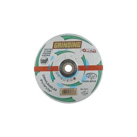 DISCHI DA TAGLIO CENTRO DEPRESSO PER MARMO "FORZA" Ø MM.230 - ø mm.230x3,2 foro 22,2 da taglio per marmo