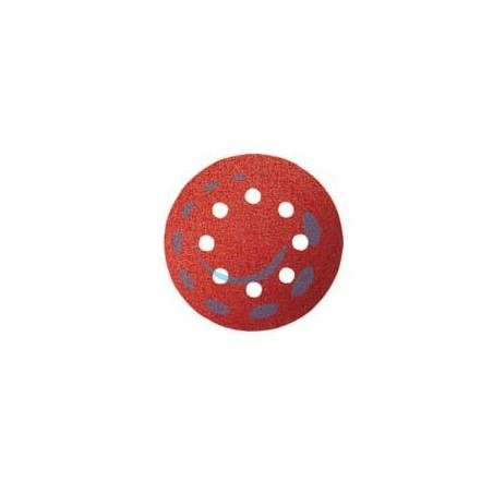 DISCHI CARTA ABRASIVA FORATA CON VELCRO PER ROTORBITALI Ø MM.115 - grana 240 blister da pz.6