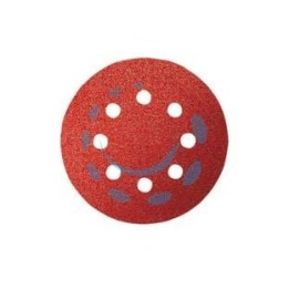 DISCHI CARTA ABRASIVA FORATA CON VELCRO PER ROTORBITALI Ø MM.125 - grana 120 blister da 6 pz.
