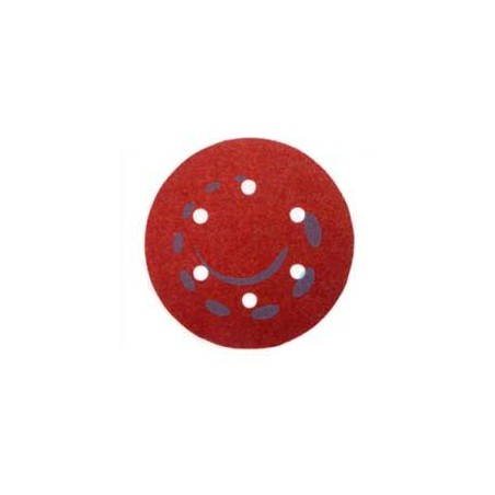 DISCHI CARTA ABRASIVA FORATA CON VELCRO PER ROTORBITALI Ø MM.150 - grana 240 blister da pz.6