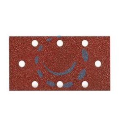 FOGLI CARTA ABRASIVA FORATA CON VELCRO PER LEVIGATRICI FORI A CIRCOLO - grana 50 blister da pz.6