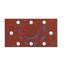 FOGLI CARTA ABRASIVA FORATA CON VELCRO PER LEVIGATRICI FORI A CIRCOLO - grana 60 blister da pz.6