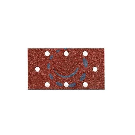 FOGLI CARTA ABRASIVA FORATA CON VELCRO PER LEVIGATRICI FORI A CIRCOLO - grana 80 blister da pz.6