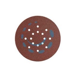 DISCHI ABRASIVI FORATI CON VELCRO PER LEVIGATRICI A PARETE Ø MM.225 - grana p120