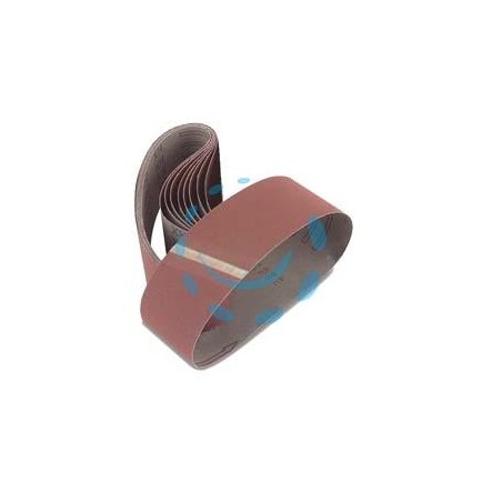 NASTRI CARTA ABRASIVA PER LEVIGATRICI A NASTRO - mm.75x457 grana 120 blister da pz.3