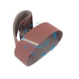 NASTRI CARTA ABRASIVA PER LEVIGATRICI A NASTRO - mm.75x510 grana 40 blister da pz.3