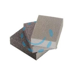 SPUGNE ABRASIVE A SAPONETTA "GRINSPON" - grana media 100 - mm.100x66x26h.