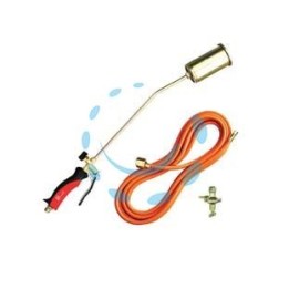 KIT CANNELLO RISCALDO A GAS DA ASFALTISTA CON LEVA CM.60 - bruciatore ø mm.60