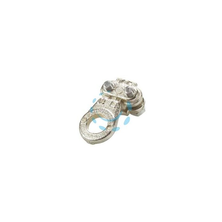 CAPICORDA CON MORSETTO PER SERAGGIO CAVO per cavo con sezione mmq.35 - foro ø mm.8